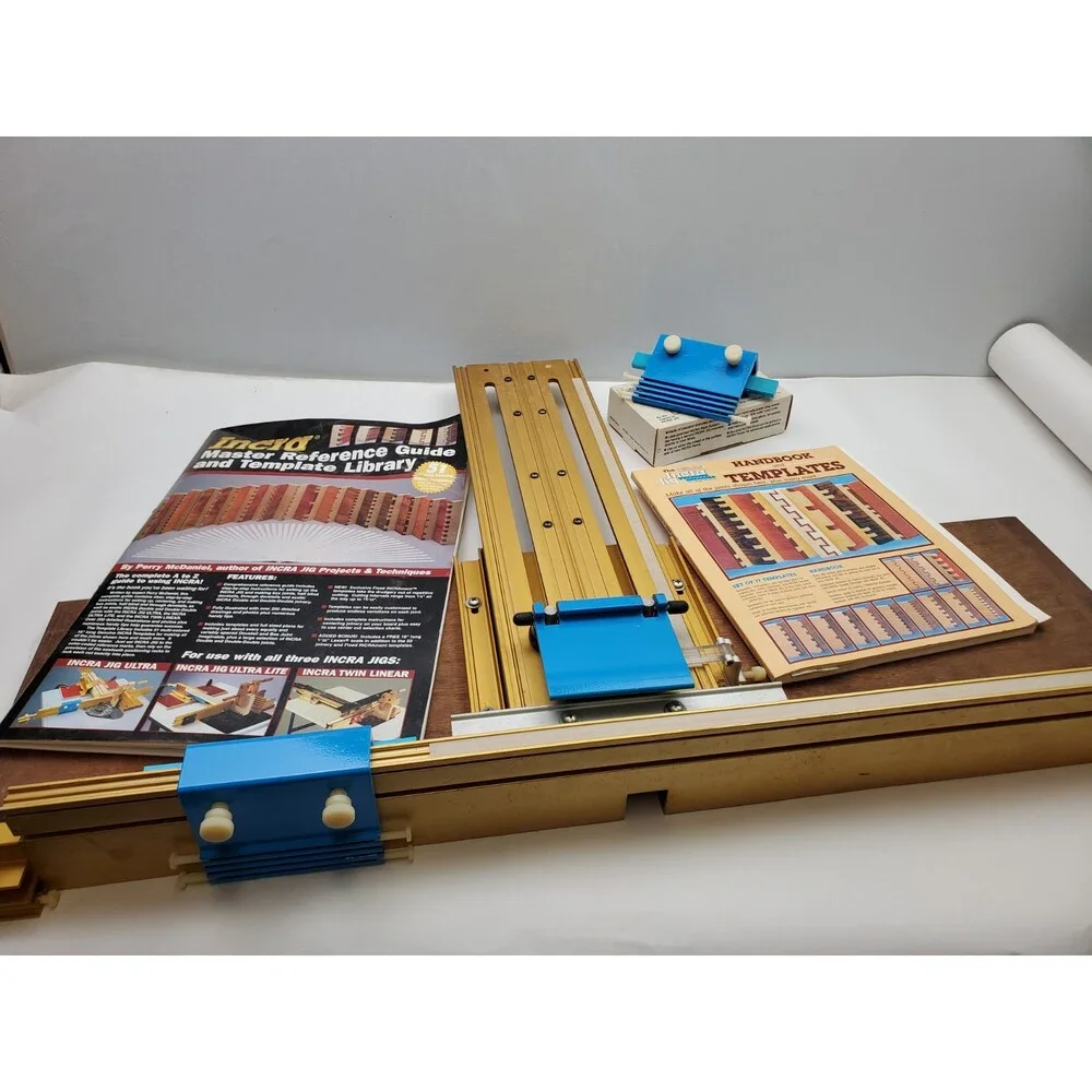 Incra Jig Fence Positioner Template Woodworking Router Dovetails Box Joint Books